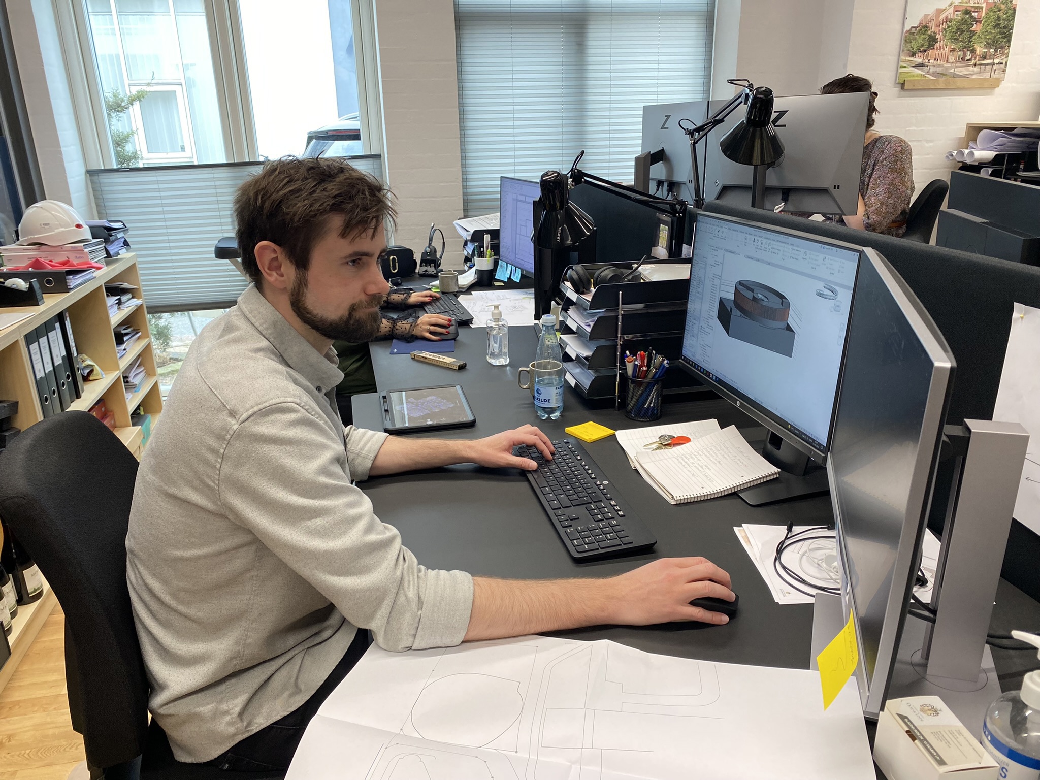 Ejendomsselskabet Olav de Linde medarbejdere i tegnestuen