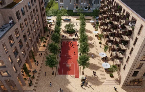 Ramblaen ender ved Katrinetorvet