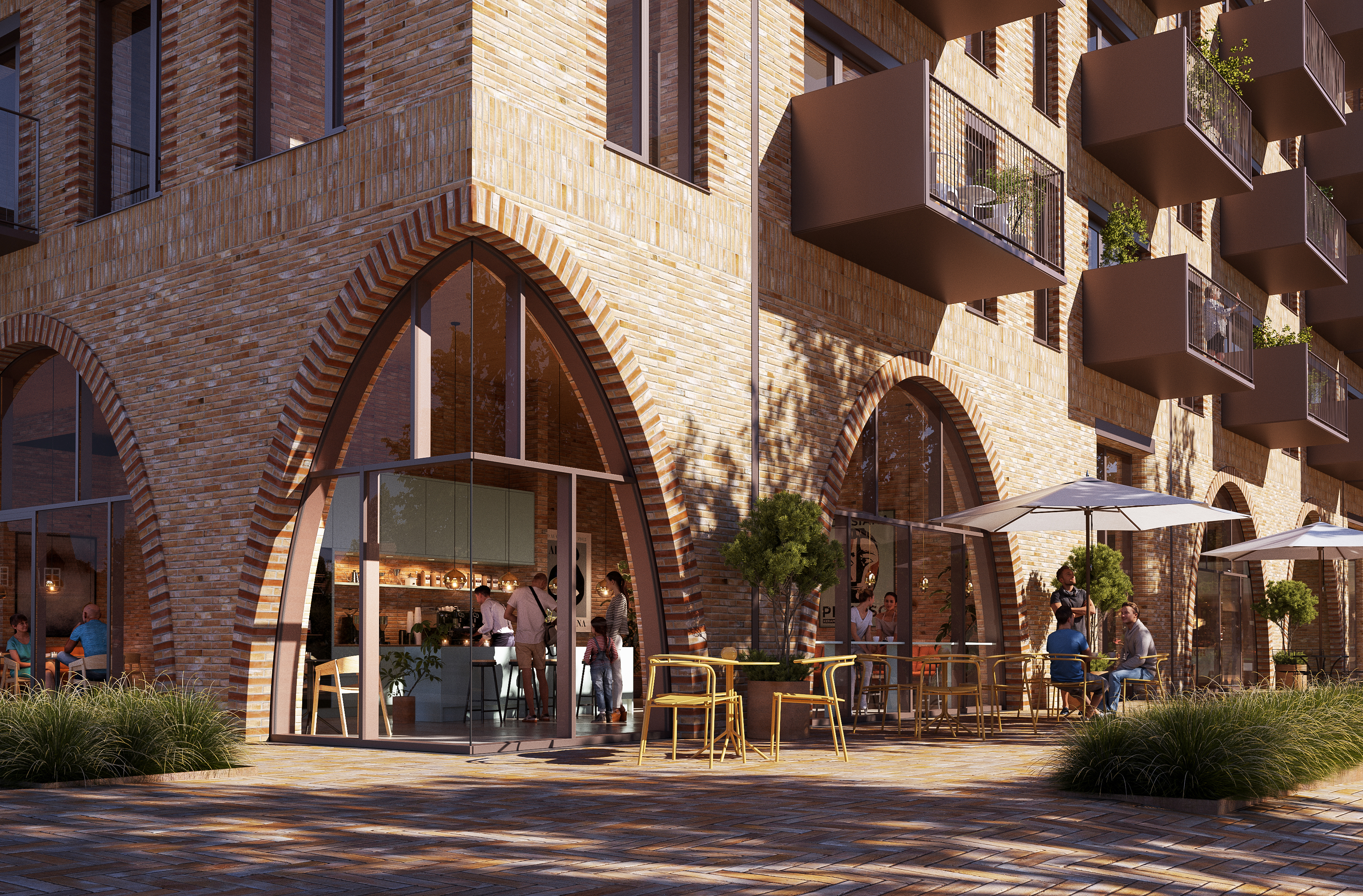 Visulisering KatrineTorvet Cafe i Aarhus