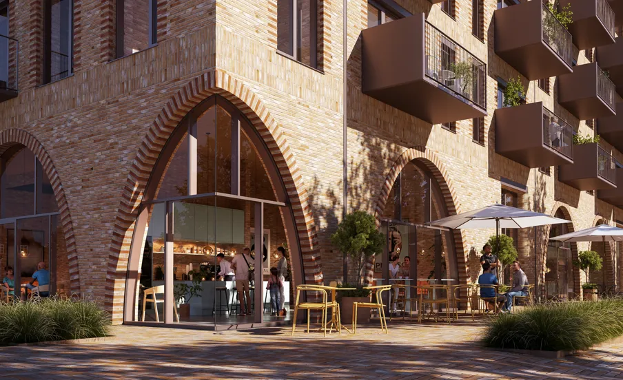 Visulisering KatrineTorvet Cafe i Aarhus
