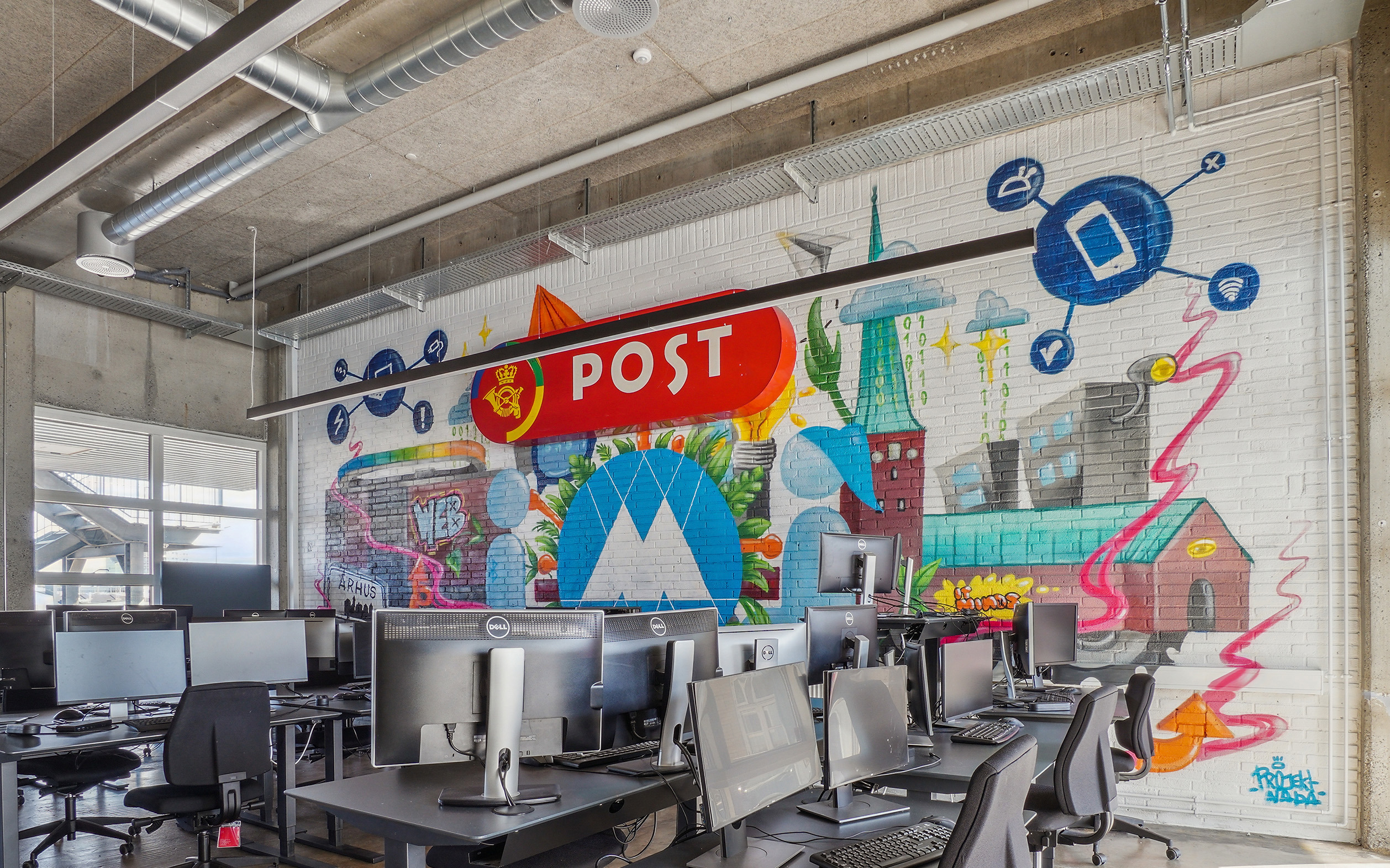 Blå kors lokaler i den gamle postcentral på Ankersgade 12 i Aarhus 2022