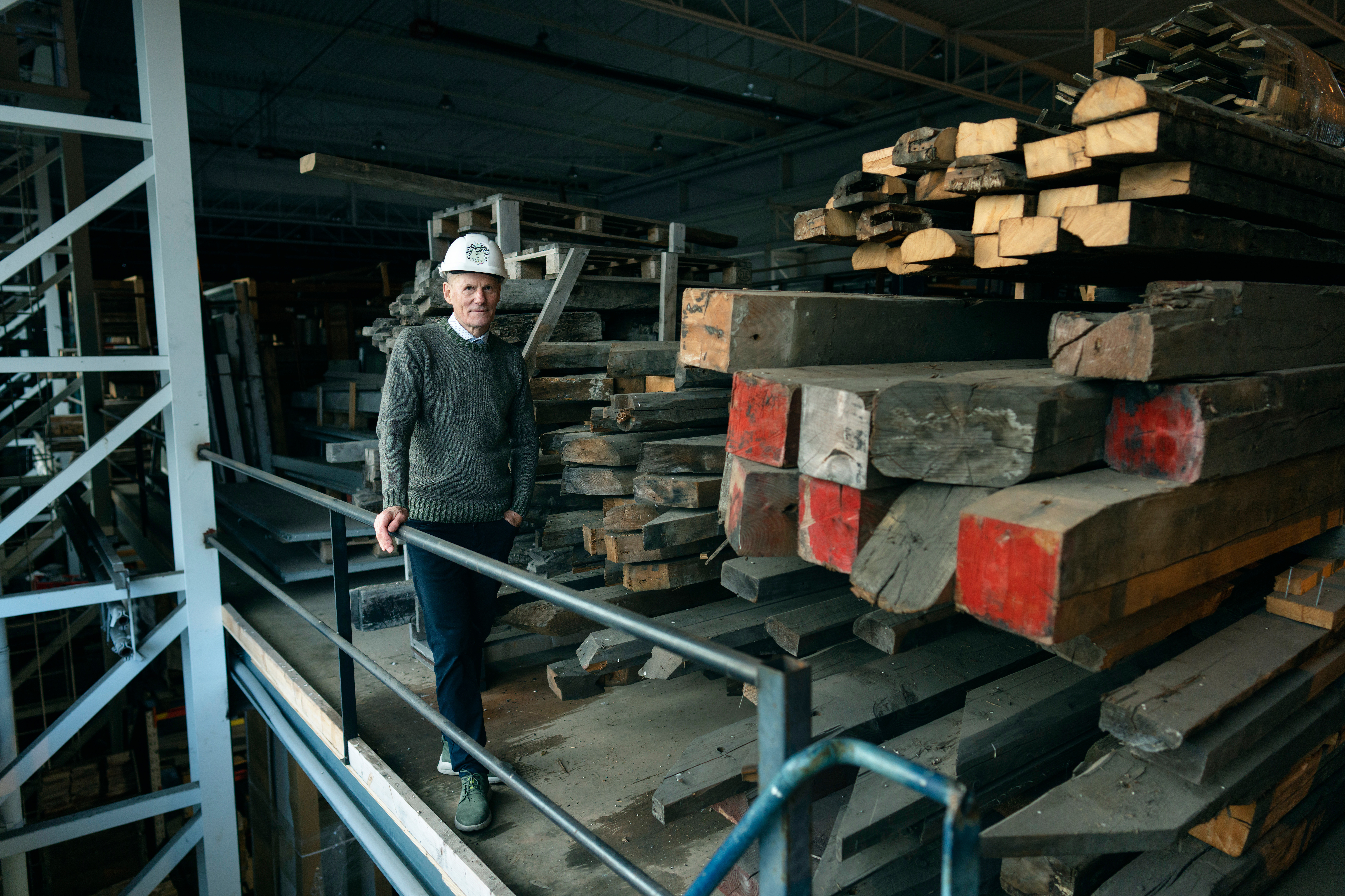 Olav de Linde genbrugslager på Balticagade på Aarhus Havn