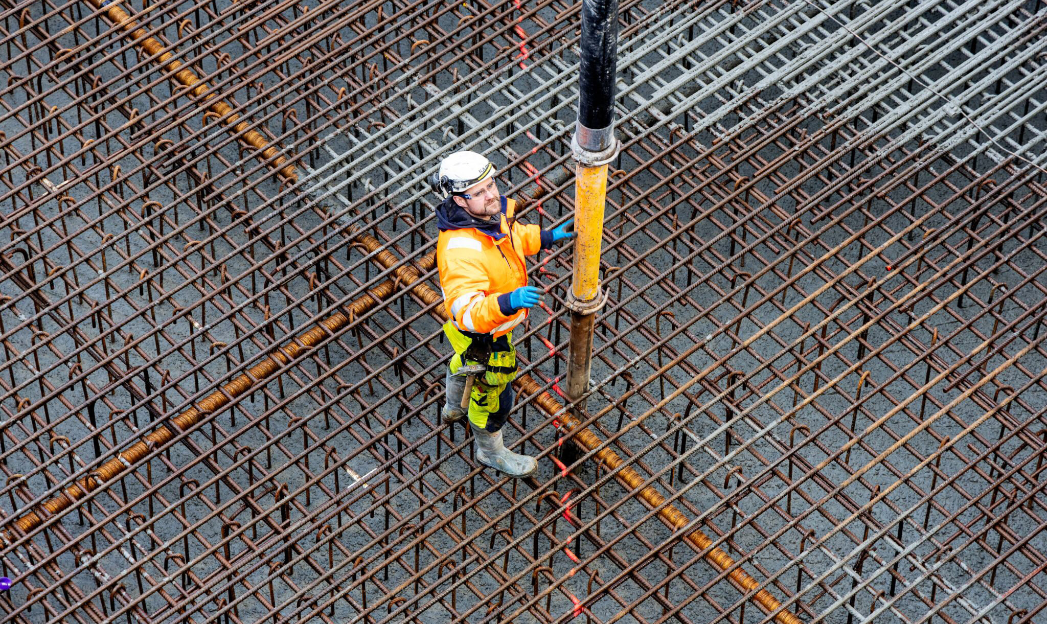 Støbning af bundplade på Mindet gennemført med succes