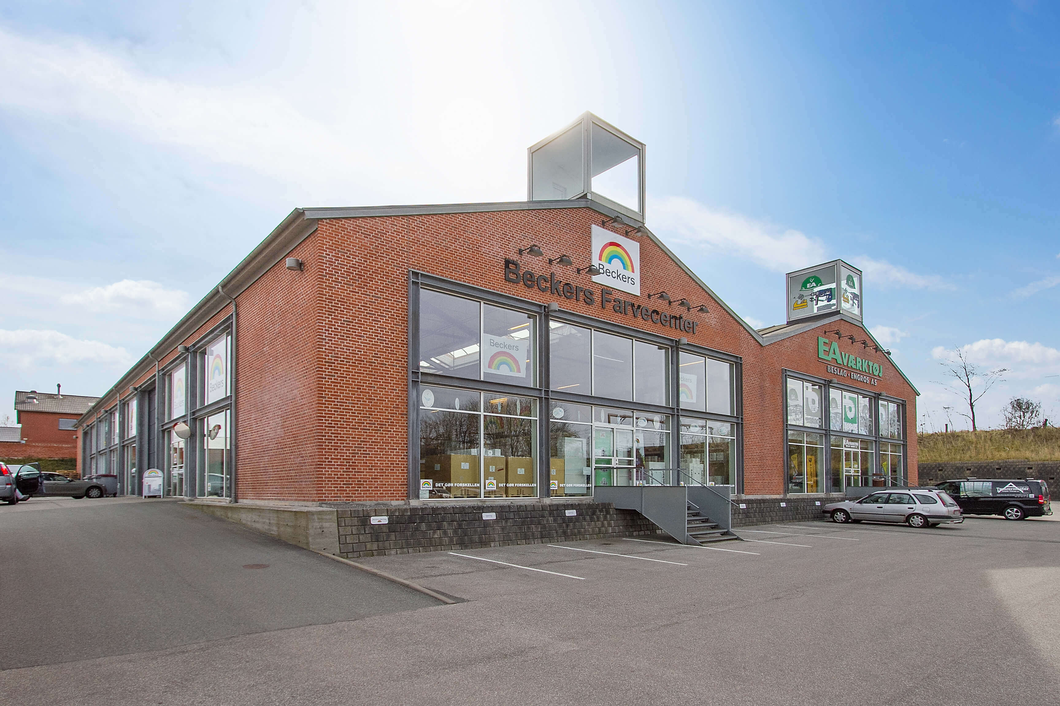 Facade Beckers Farvecenter Jarlsberggade 15 i Odense