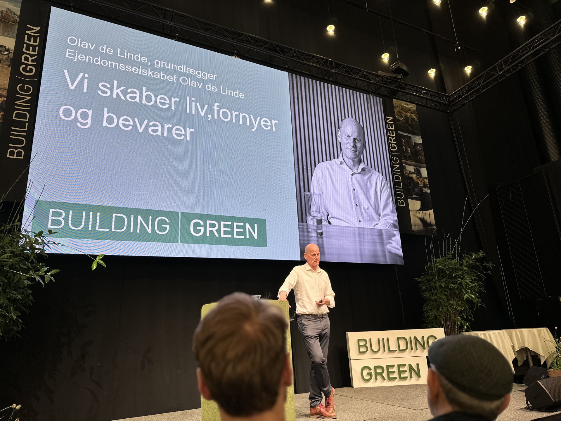 Olav de Linde gav oplæg til Building Green 2024
