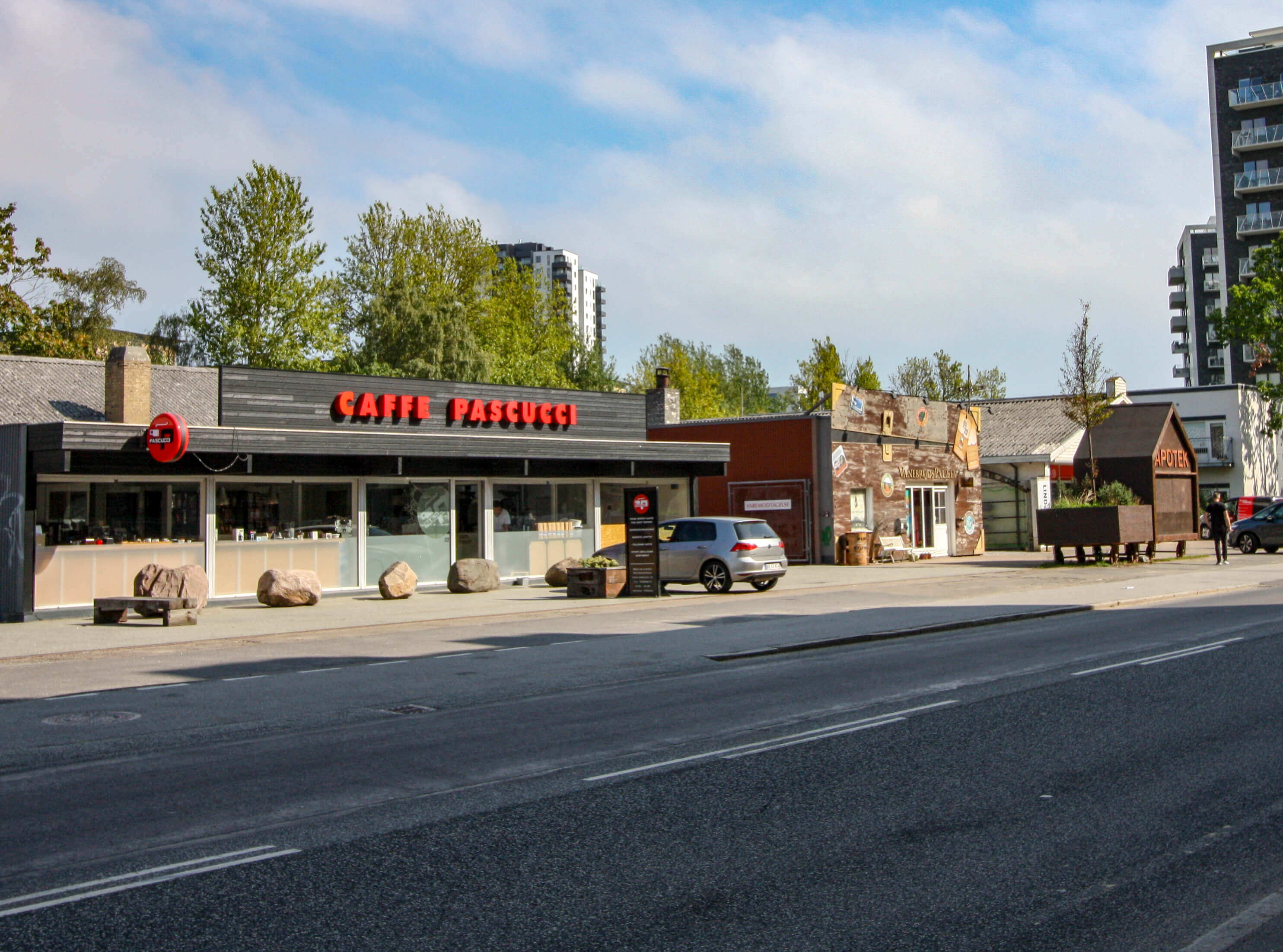 Facade Cafe Pascucci Søren Frichs Vej 20 i Åbyhøj