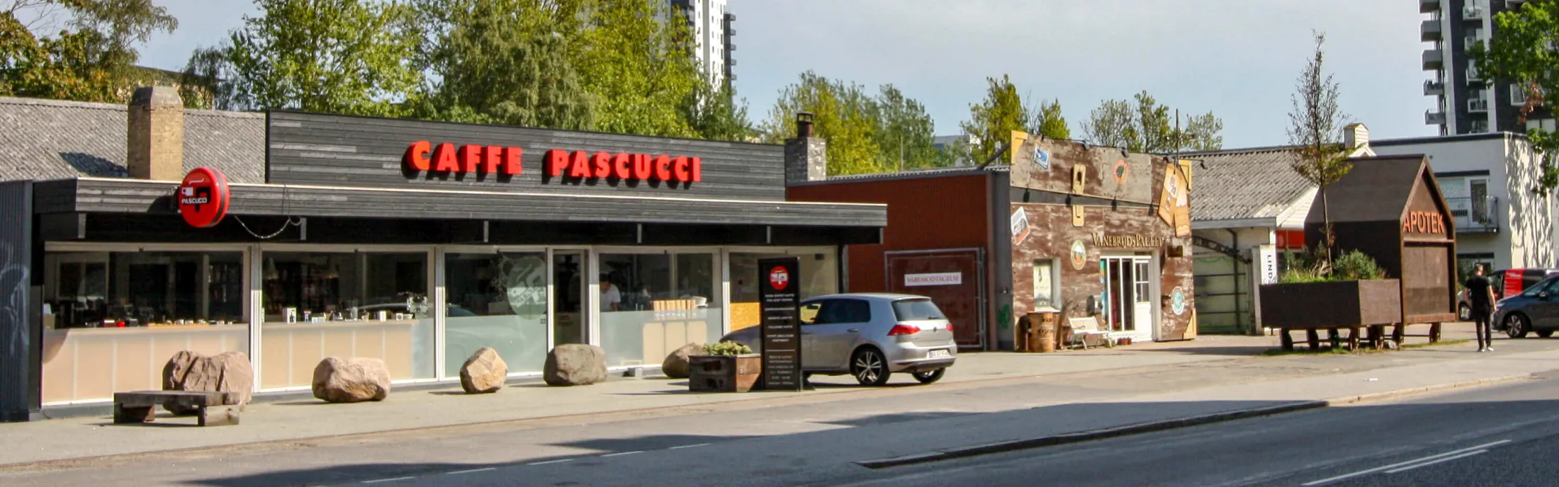Facade Cafe Pascucci Søren Frichs Vej 20 i Åbyhøj