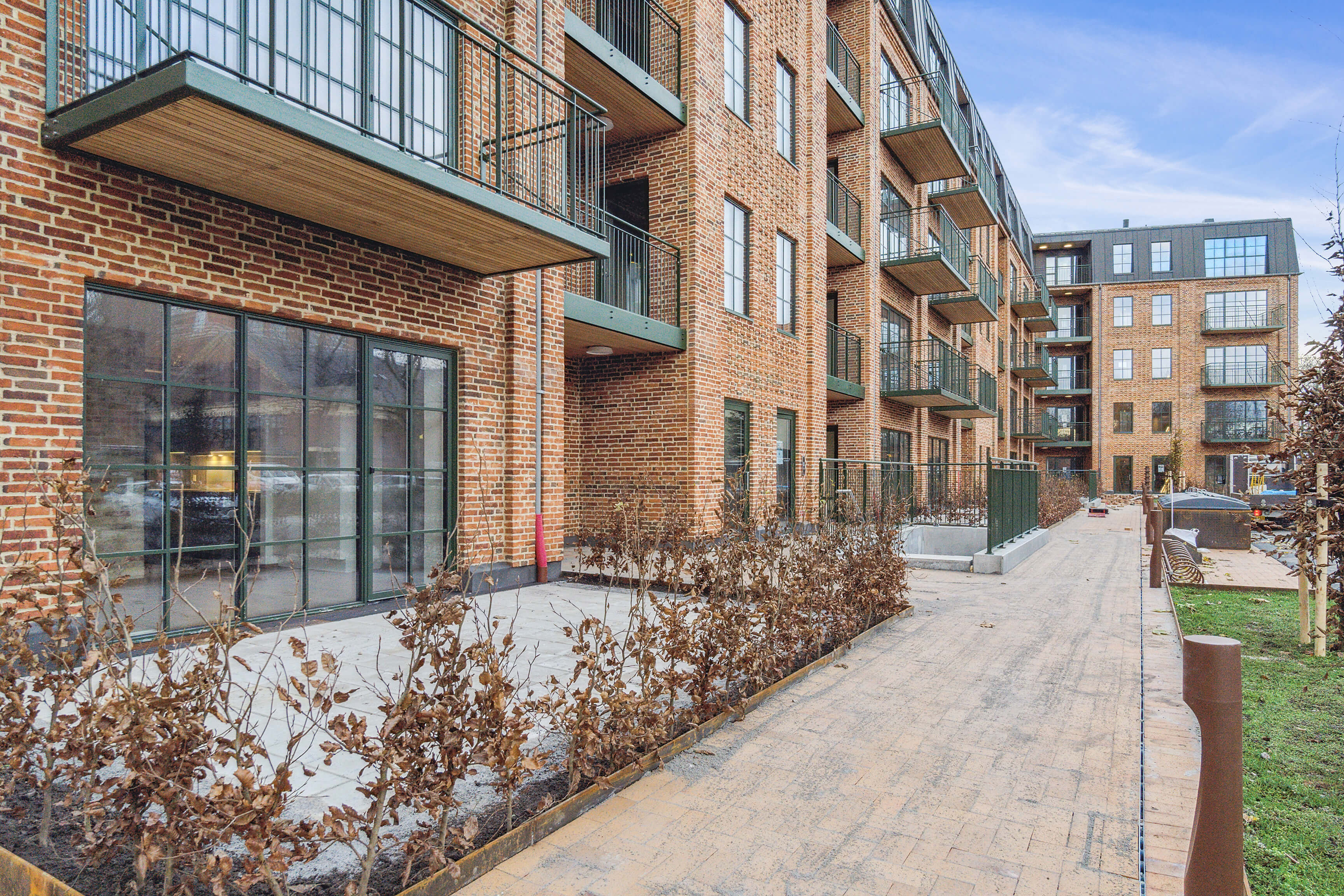 Facade på lejeboliger på Tolderlundsvej i Odense