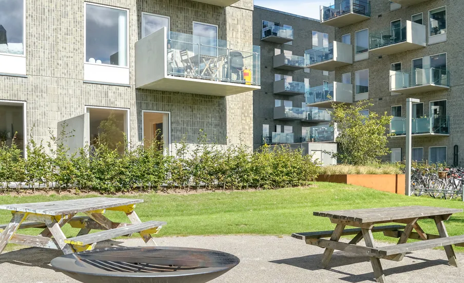 Nabolaget Møllevangs Allé 157 uderum i Aarhus