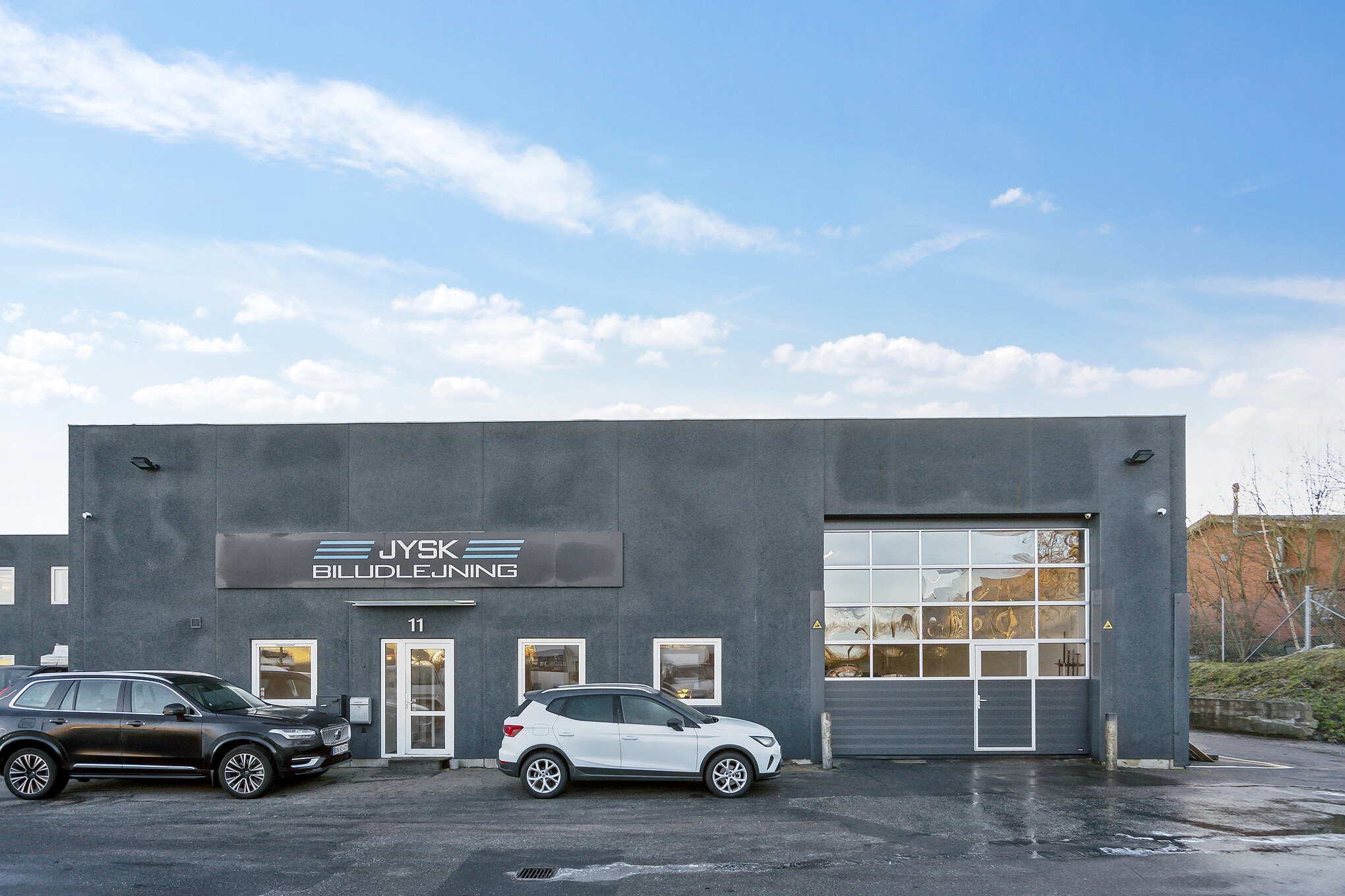 Facade Jysk Biludlejning på Vejlbjergvej 5 i Aarhus