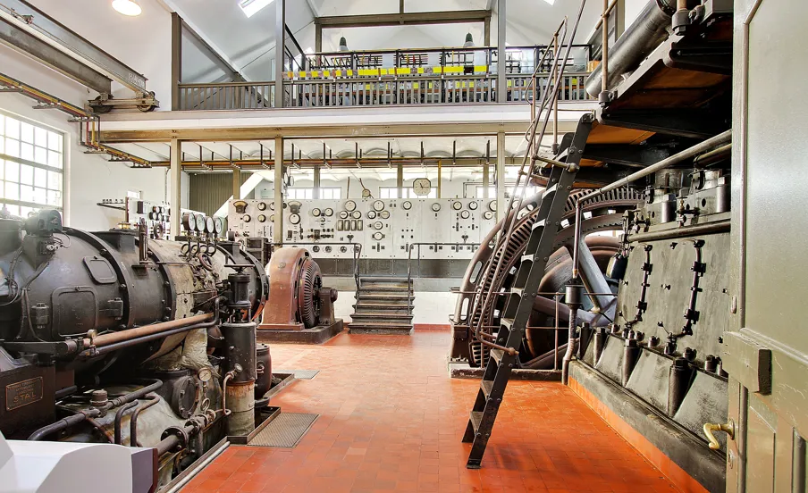 Maskiner i Kraftcentralen Thrige Firkanten i Odense