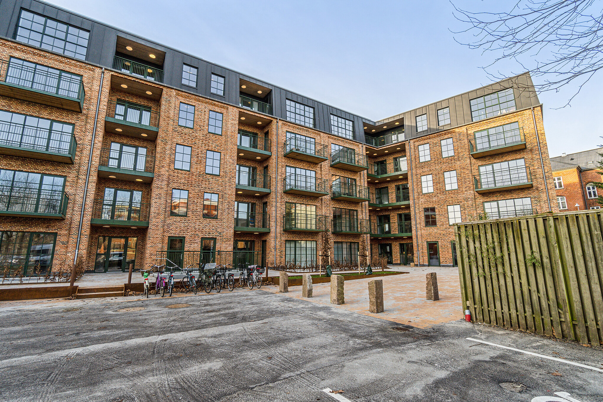 Facade for lejeboliger på Tolderlundsvej i Odense