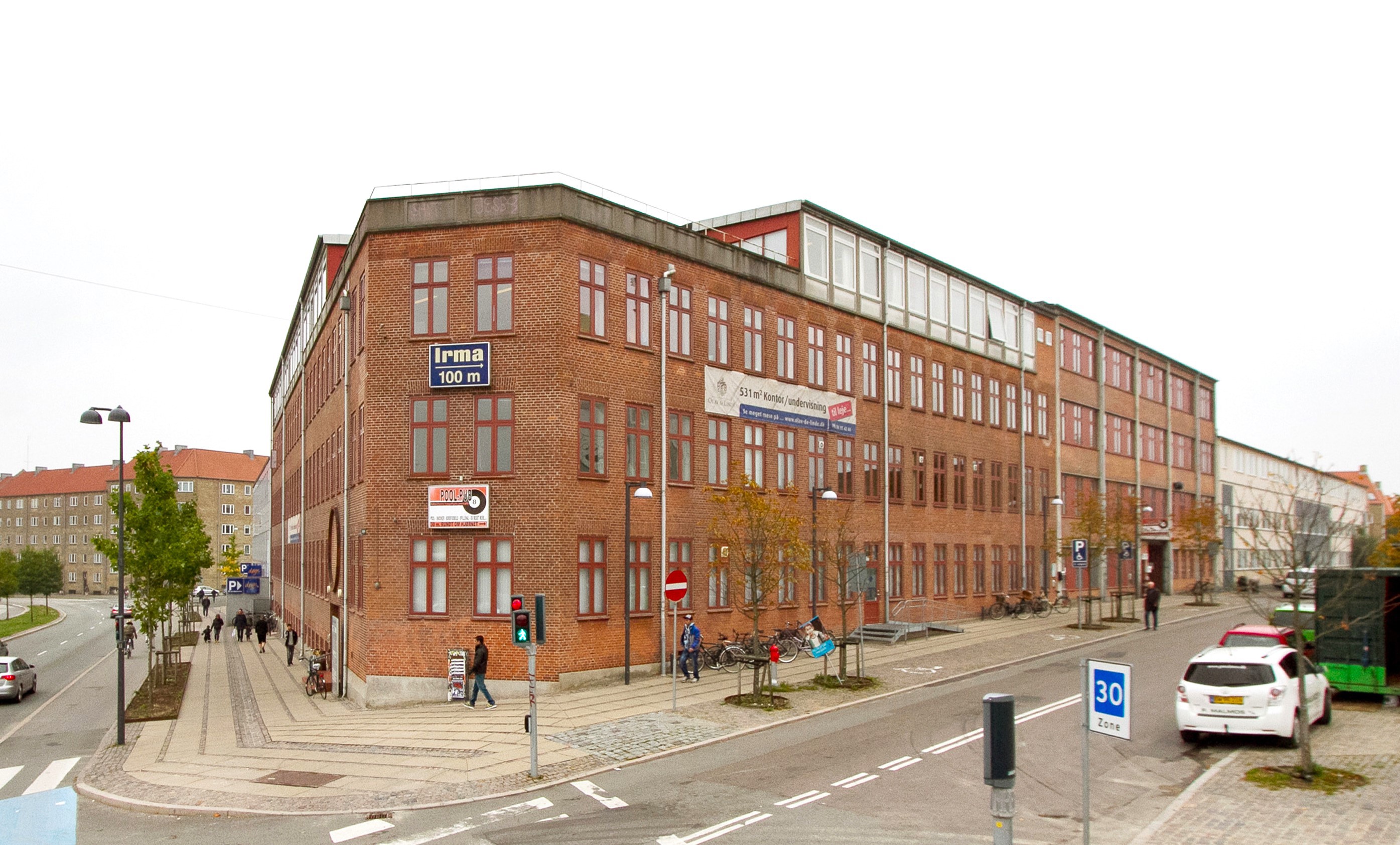 Facade Tomsgårdsvej 17-19 i København