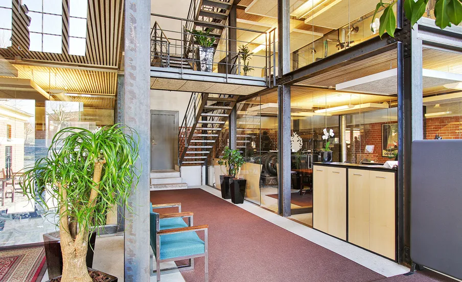 Kontorlokaler i den gamle Kraftcentral Thrige Firkanten i Odense