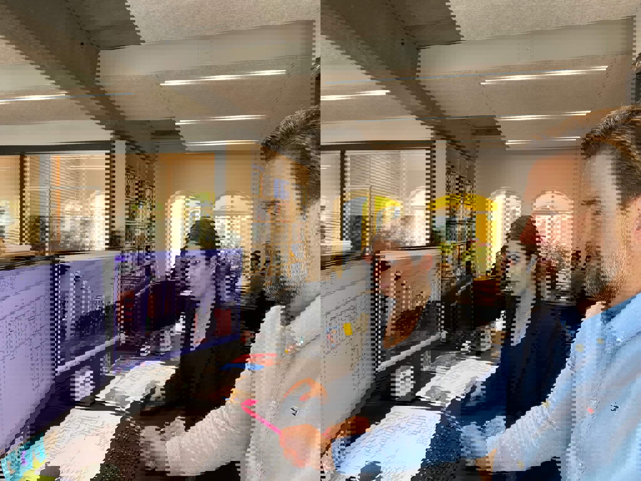 Ejendomsselskabet Olav de Linde medarbejdere i tegnestuen