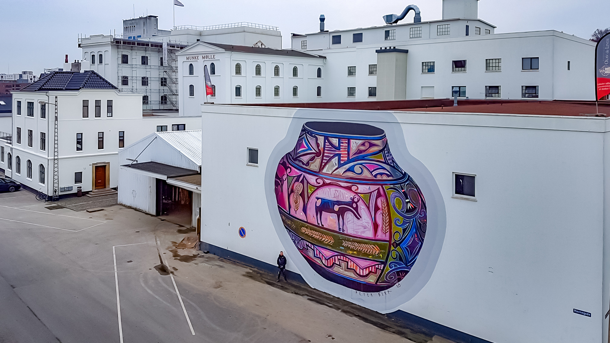 Kunst Streetart Odense Havn Havnegade 32 Peter Birk 2018 