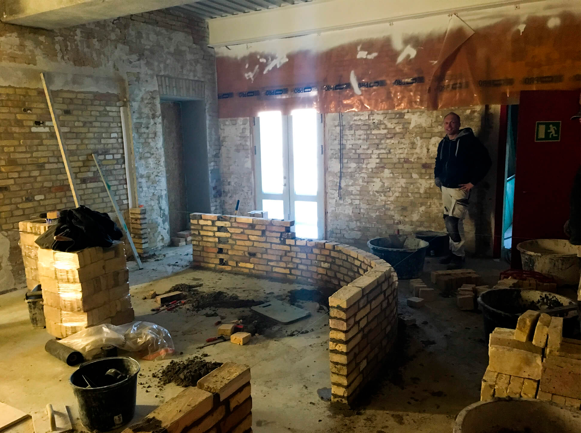 Ejendomsselskabet Olav de Linde murer Lars Damgaard Jensen byggeproces