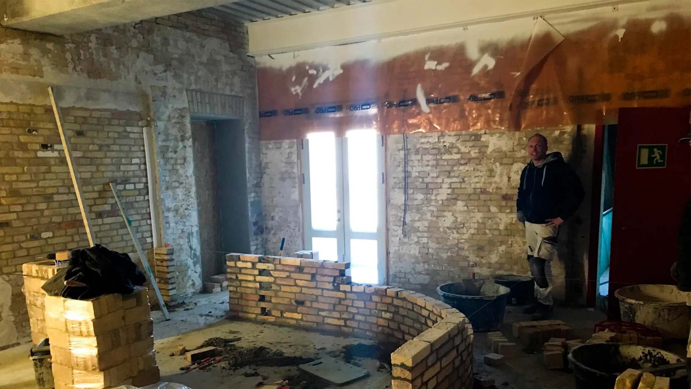 Ejendomsselskabet Olav de Linde murer Lars Damgaard Jensen byggeproces